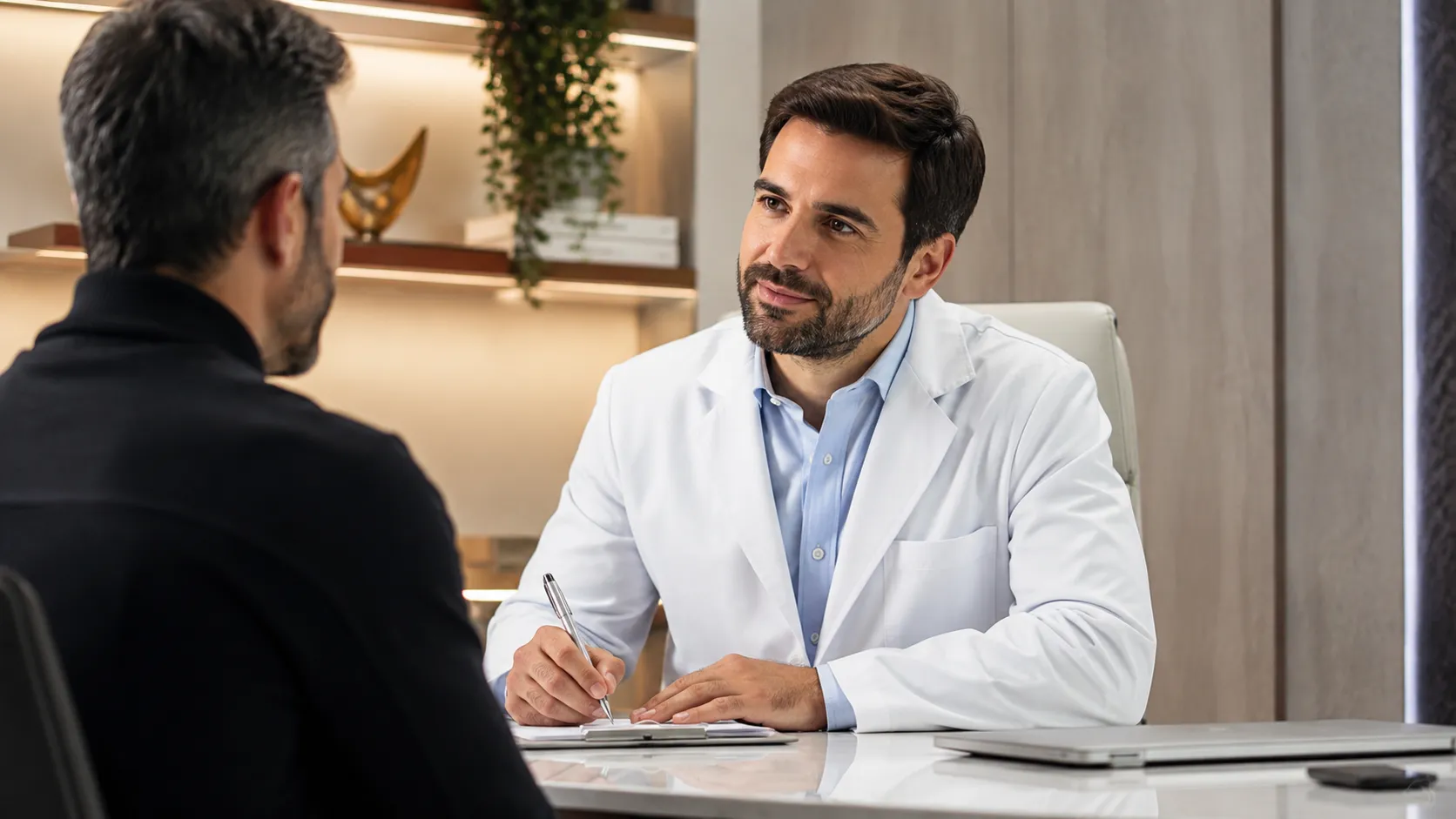 Médico em atendimento